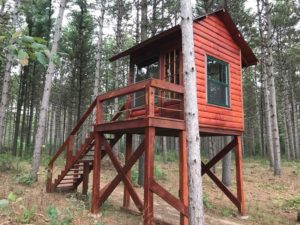 Sitting cabin.